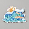 Polyester Computerized Embroidery Cloth Iron on/Sew on Patches DIY-WH0890-25F-1