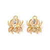 Brass Micro Pave Clear Cubic Zirconia Pendants KK-L221-022G-1
