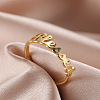 Word Blessed Stainless Steel Finger Rings for Women WG5CA7C-06-1