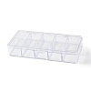 10 Grids Plastic Bead Containers with Cover CON-K002-03E-2