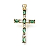 Easter Brass Pave Cubic Zirconia Pendants CU-E002-01C-G05-1