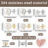 304 Stainless Steel Stud Earring Findings EJEW-SP0001-17A-2