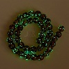 Handmade Gold Sand Lampwork Beads Strands LAMP-P051-L06-12mm-3