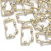 Light Gold Plated Alloy Rhinestone Pendants PALLOY-S132-064-2