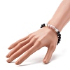 Natural Lava Rock Oil Diffuser Yoga Menditation Beads Stretch Bracelet for Men Women Girls Jewelry BJEW-JB06721-3