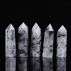 Point Tower Natural Tourmalinated Quartz Healing Stone Wands PW-WG27572-01-1