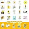 50Pcs PVC Self-Adhesive Inspirational Quote Stickers PW-WG98820-01-4
