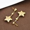 304 Stainless Steel Dangle Stud Earrings LS-EJEW-P325-04A-G-3
