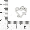 Brass Micro Pave Clear Cubic Zirconia Pendants KK-G522-53P-03-3
