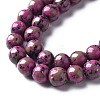Spray Painted Non-magnetic Synthetic Hematite Beads Strands G-N337-06A-3