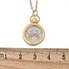 Brass Twelve Constellations Tarot Pendant Necklaces NJEW-Q006-01F-G-3