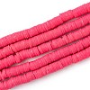Handmade Polymer Clay Beads Strands CLAY-R089-6mm-Q093-1