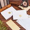 CRASPIRE Gilding Classical Kraft Paper Envelopes with Stickers DIY-CP0004-86B-4