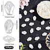 100Pcs ABS Plastic Imitation Pearl Beads OACR-LT0001-05-2