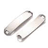 201 Stainless Steel Links Connector Charms STAS-P451-02B-P-2