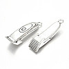 Tibetan Style Alloy Pendants TIBE-S323-075AS-RS-2