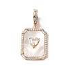 Natural Shell Pendants KK-N290-03G-1