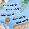 Laser PVC Drive Safe Self Adhesive Car Stickers STIC-WH0013-09C-3