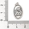 925 Sterling Silver Pendants STER-R008-04AS-04-3
