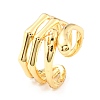 Brass Cuff Rings RJEW-K233-36G-3