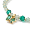 5Pcs 5 Style Natural Mixed Gemstone & Glass Beaded Stretch Bracelets Set BJEW-JB08881-5