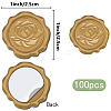 100Pcs Adhesive Wax Seal Stickers DIY-CP0010-70D-2