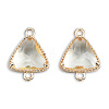 Transparent K9 Glass Connector Charms LS-GLAA-N038-60-F12-1