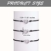 3Pcs 3 Style 430 Stainless Steel Knot Heart Link Bracelets Set JB719A-3