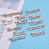 Fashewelry 24Pcs 2 Sets Zinc Alloy Jewelry Pendant Accessories FIND-FW0001-09RG-3