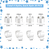 120Pcs 4 Styles 304 Stainless Steel Ear Cuff Findings STAS-UN0056-32-3