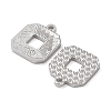 Rhodium Plated 925 Sterling Silver Charms STER-C003-04P-2