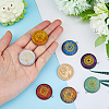 1 Set 7 Styles Natural & Synthetic Mixed Stone Pendants FIND-DC0001-38-3