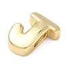 Brass Initial Beads KK-B167-27G-01J-2