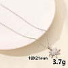 304 Stainless Steel Sun Pendant Necklace JY7792-1-1