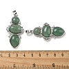 Natural Green Aventurine Pendants G-Q158-04F-3