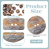 40Pcs 2-Hole Shell Buttons BUTT-GO0001-10-2
