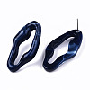 Opaque Resin Stud Earrings EJEW-T012-05-A01-3