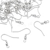 SHEGRACE Brass French Hooks with Coil and Ball XGR0001P-01P-1