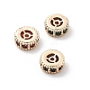 Brass Micro Pave Cubic Zirconia Beads KK-R216-10A-KCG-1