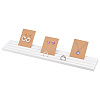 3-Slot Wooden Display Card Board ODIS-WH0025-16-1