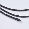 Round Braided Microfiber Leather Cord OCOR-P007-02-2