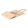 Christmas Theme Printed Kraft Paper Bags with Handles ABAG-M008-08F-3