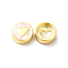Rack Plating Brass Enamel Beads ENAM-D044-02G-05-1