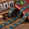 Ethnic Style Embroidery Polyester Ribbons SK-TAC0001-03-5