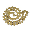 Electroplate Non-magnetic Synthetic Hematite Beads Strands G-T057-12F-2