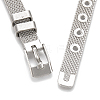 Alloy Rhinestone Snap Cord Bracelet Making BJEW-S136-07-7