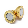 Rack Plating Brass Magnetic Clasps with Loops LS-KK-F801-02B-G-3