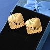 304 Stainless Steel Stud Earrings for Women EJEW-K306-01G-1