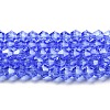 Transparent Electroplate Glass Beads Strands LS-GLAA-F029-3mm-C07-1