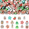 200Pcs Christmas Themes Handmade Polymer Clay Beads CLAY-CJ0001-95-1